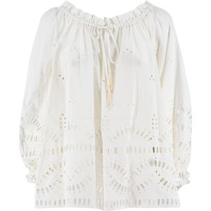 Ermanno Scervino, Blouses Wit, Dames, Maat:2XS