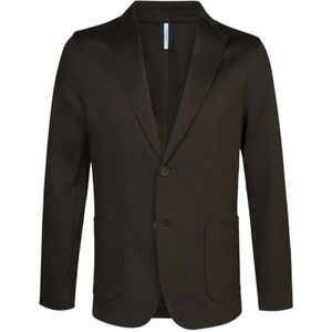 Profuomo, Jassen, Heren, Bruin, 2Xl, Wol, Gebreide Blazer