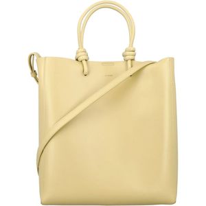 Jil Sander, Tassen, Dames, Beige, ONE Size, Giro Medium Tote Tas