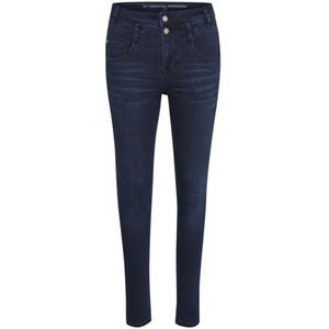My Essential Wardrobe, Jeans, Dames, Blauw, W25 L31, Katoen, 38 The Viola 100 Slim Pants 10703569