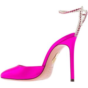 Aquazzura, Schoenen, Dames, Roze, 38 1/2 EU, Fuchsia Pumps, Elegant Stijl