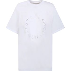 Stella McCartney, Tops, Dames, Wit, L, Katoen, Witte T-shirts voor dames