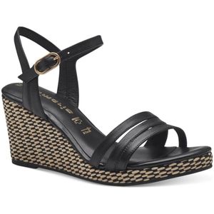 Tamaris, Schoenen, Dames, Zwart, 38 EU, Zwarte Casual Open Sandalen Vrouwen