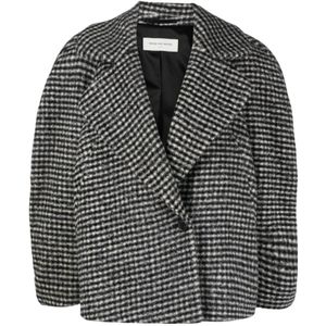 Dries Van Noten, Sportjas, Verhoog je stijl met deze Royal Short 900 Blazer voor vrouwen Grijs, Dames, Maat:S