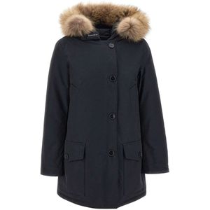 Woolrich, Mantels, Dames, Blauw, XL, Stijlvolle Winterjassen voor Vrouwen