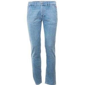 Roy Roger's, Jeans, Heren, Blauw, W36, Denim, Italiaanse Slim Fit Denim Jeans