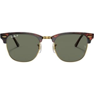 Ray-Ban, Rb 3016 Zonnebril Clubmaster Classic Gepolariseerd Groen, Dames, Maat:49 MM