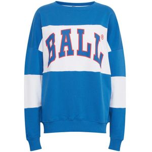 Ball, Sweatshirts & Hoodies, Dames, Blauw, S, Katoen, Blauwe Sweatshirt met Coole Print