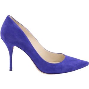 Sophia Webster Pre-owned, Pre-owned Suede heels Blauw, Dames, Maat:37 EU