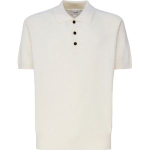 Lardini, Tops, Heren, Wit, XL, Katoen, Polo Shirts