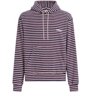 Marni, Sweatshirts & Hoodies, Heren, Veelkleurig, XL, Leer, Gestreepte badstof hoodie