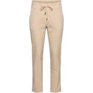 &Co Woman, Fancy Reis 7/8 Broek met Zakken Beige, Dames, Maat:XS