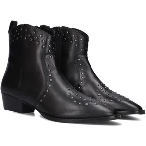 Notre-v, Schoenen, Dames, Zwart, 38 EU, Leer, Dames Enkellaarsjes Magna