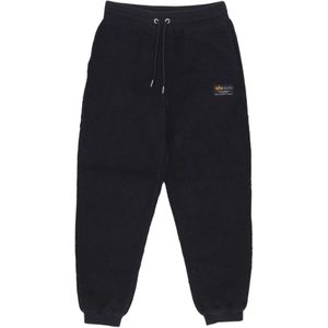 Alpha Industries, Teddy Jogger Streetwear - Zwart Zwart, Heren, Maat:L