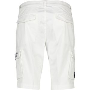 Aeronautica Militare, Korte broeken, Heren, Wit, M, Katoen, Witte Cargo Shorts Slim Fit