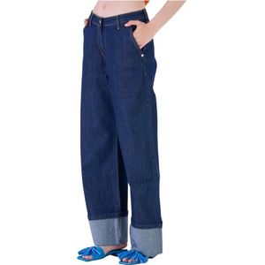 Silvian Heach, Jeans, Dames, Blauw, W26, Katoen, Loose-fit Jeans