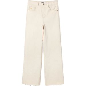Desigual, Cropped Jeans Beige, Dames, Maat:XL
