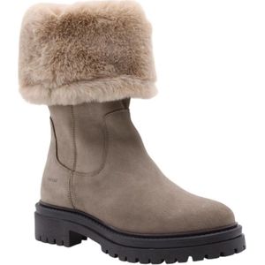 Geox, Schoenen, Dames, Beige, 40 EU, Stijlvolle Winterlaarzen voor Vrouwen