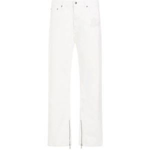 Off White, Jeans, Heren, Wit, W33, Katoen, Straight Jeans