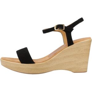 Unisa, Wedges Zwart, Dames, Maat:37 EU