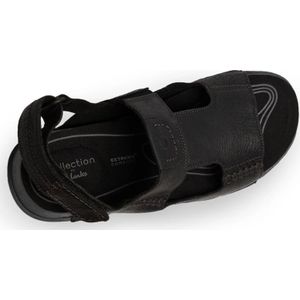 Clarks, Schoenen, Heren, Zwart, 40 EU, Leer, Zwarte Leren Sandalen Crestview Bay