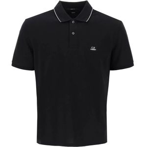 C.p. Company, Polo Shirts Zwart, Heren, Maat:L