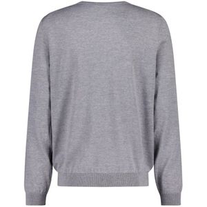 Hugo Boss, Truien, Heren, Grijs, XL, Wol, Slim-Fit Wol Pullover