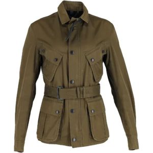 Burberry Vintage, Pre-owned, Dames, Groen, S, Polyester, Pre-owned Polyester outerwear