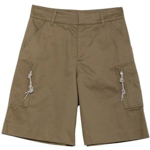 Darkpark, Cargo Shorts met Kristaldetails Groen, Heren, Maat:W38