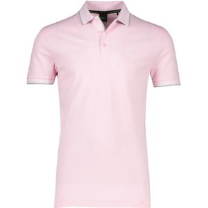 Hugo Boss, Tops, Heren, Roze, M, Katoen, Roze Polo Shirt met Korte Mouw