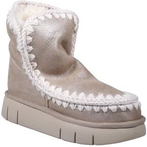 Mou, Schoenen, Dames, Beige, 40 EU, Stone Metallic Eskimo Bounce Boot