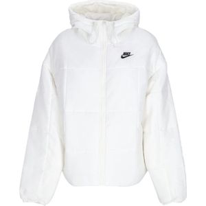 Nike, Jassen, Dames, Wit, S, Polyester, Thermische Klassieke Puffer Donsjas