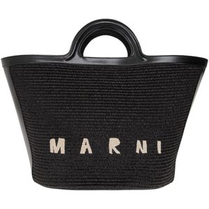 Marni, Shopper tas Zwart, Dames, Maat:ONE Size