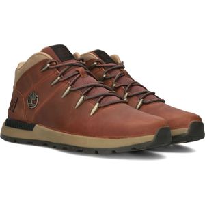 Timberland, Schoenen, Heren, Bruin, 42 EU, Mid Lace Up Sneakers Cognac