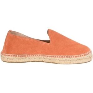 Manebí, Schoenen, Dames, Oranje, 42 EU, Suède, Suède Espadrilles met 2cm zool