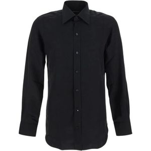 Tom Ford, Overhemden, Heren, Zwart, L, Casual Shirts