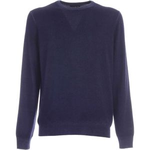 Gran Sasso, Sweatshirts & Hoodies, Heren, Blauw, L, Stijlvolle Sweaters
