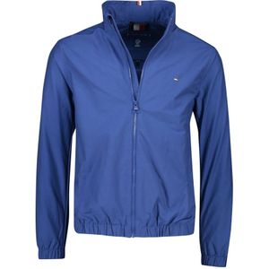 Tommy Hilfiger, Jassen, Heren, Blauw, L, Katoen, Blauwe Zomer Windjack Jas