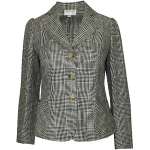 Armani Pre-owned, Pre-owned, Dames, Grijs, S, Wol, Pre-owned Wool outerwear