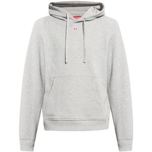 Diesel, Sweatshirts & Hoodies, Heren, Grijs, L, Katoen, ‘S-Ginn’ hoodie