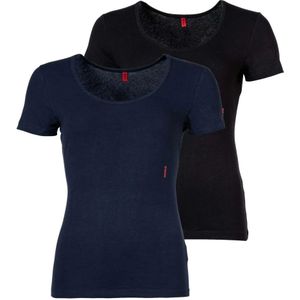 Hugo Boss, Tops, Dames, Veelkleurig, L, Twin T-Shirt Rn T-shirt