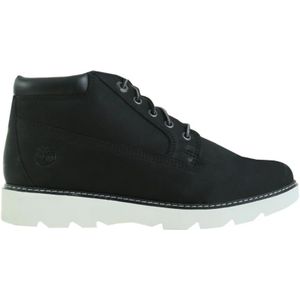 Timberland, Schoenen, Dames, Zwart, 37 EU, Leer, Zwarte Nubuck Enkellaarzen met Sensorflex Zool