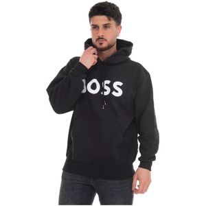 Boss, Sullivan 08 Oversized Hoodie Zwart, Heren, Maat:XL