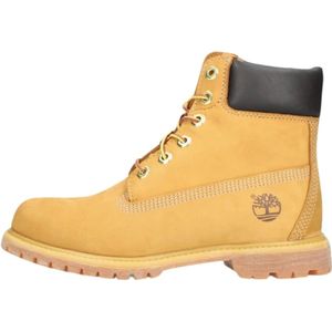 Timberland, Schoenen, Dames, Bruin, 36 EU, Premium Camel Leren Enkellaarzen