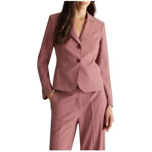 Liu Jo, Jassen, Dames, Roze, L, Polyester, Flanel Single-Breasted Donna Blazer