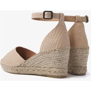 Via Vai, Schoenen, Dames, Beige, 38 EU, Leer, Flora Braid Espadrilles