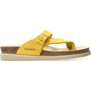 Mephisto, Flat Sandalen Geel, Dames, Maat:41 EU