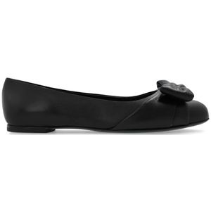 Salvatore Ferragamo, Varina ballerinas Zwart, Dames, Maat:39 1/2 EU