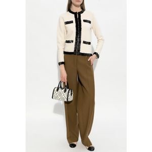 Tory Burch, Broeken, Dames, Bruin, S, Wol, Wollen broek