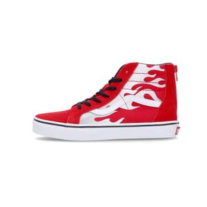 Vans, Schoenen, Dames, Rood, 35 EU, Sk 8-Hi Zip Sneaker - Woeste Vlam